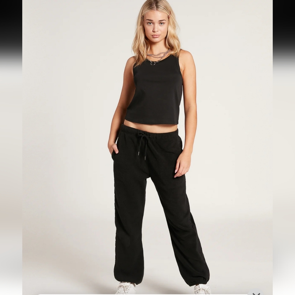 Volcom STREET STONE FLEECE PANT - BLACK